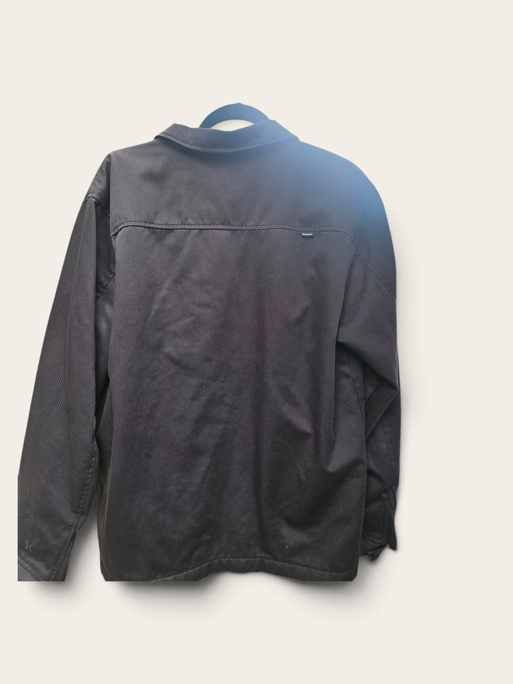 Hurley Black Lightweight Button-Front Shirt Jacket - Picture 4 of 4